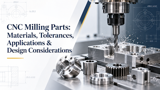 CNC Milling Parts: Materials, Tolerances, Applications & Design Considerations